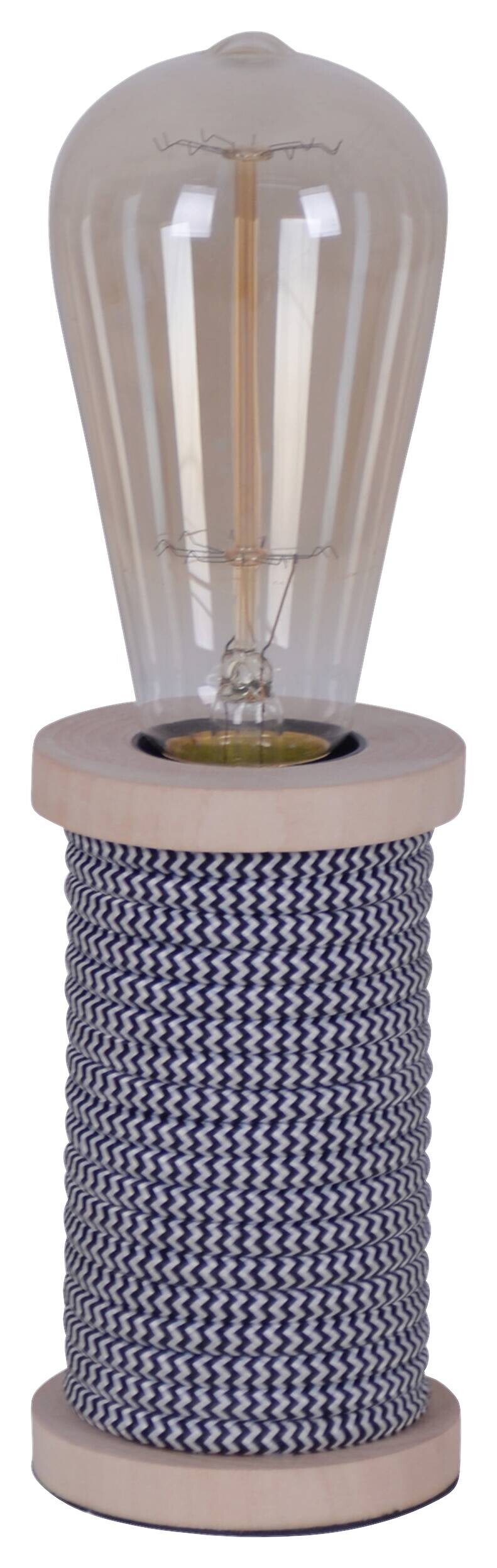 Näve Leuchten Tischleuchte 3158122 schwarz Textil Kunststoff Metall B/H/T: ca. 7x12x7 cm E27 1 Brennstellen