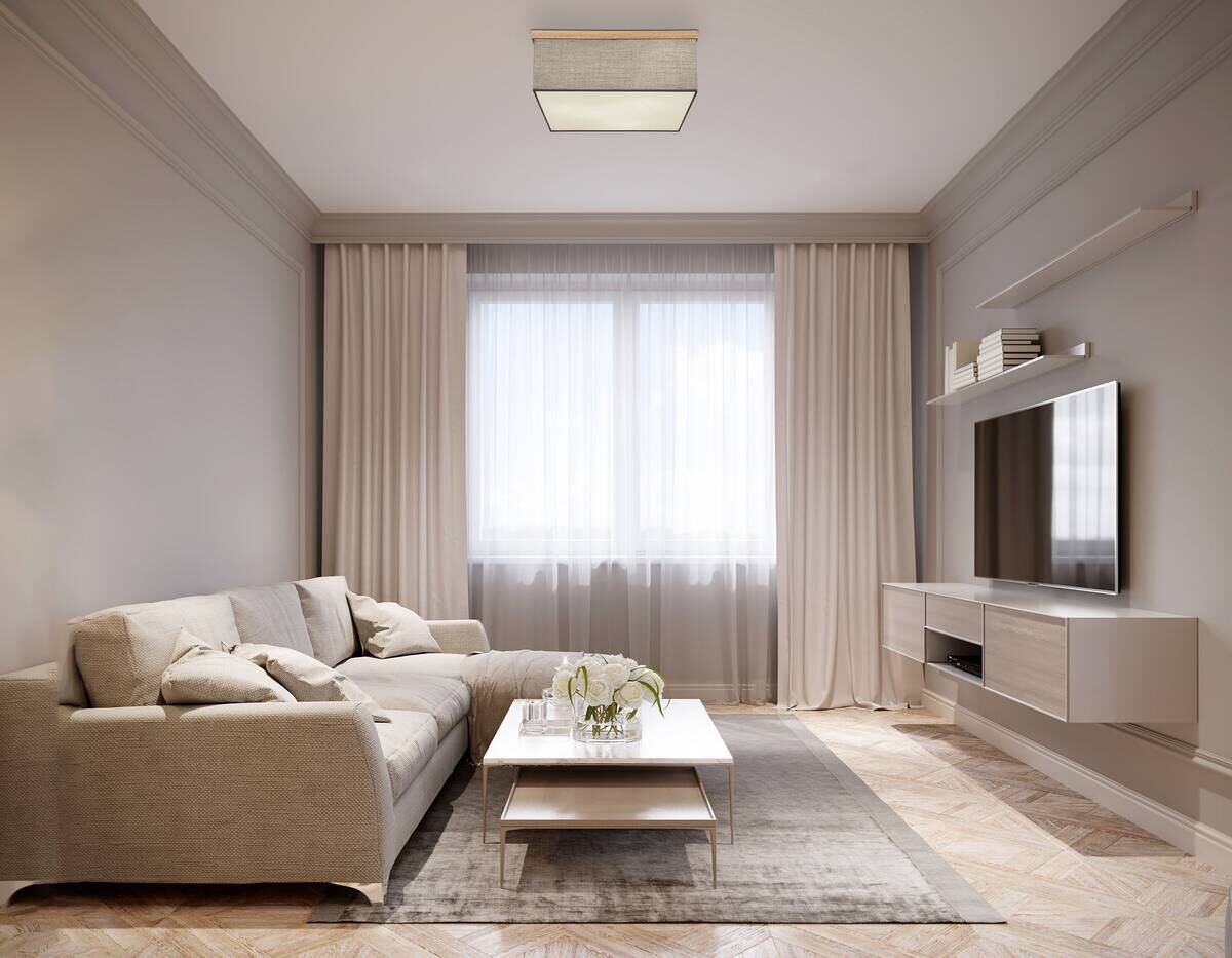 GLOBO Deckenleuchte anthrazit schwarz Metall Textil B/H/T: ca. 40x14x40 cm E27 3 Brennstellen