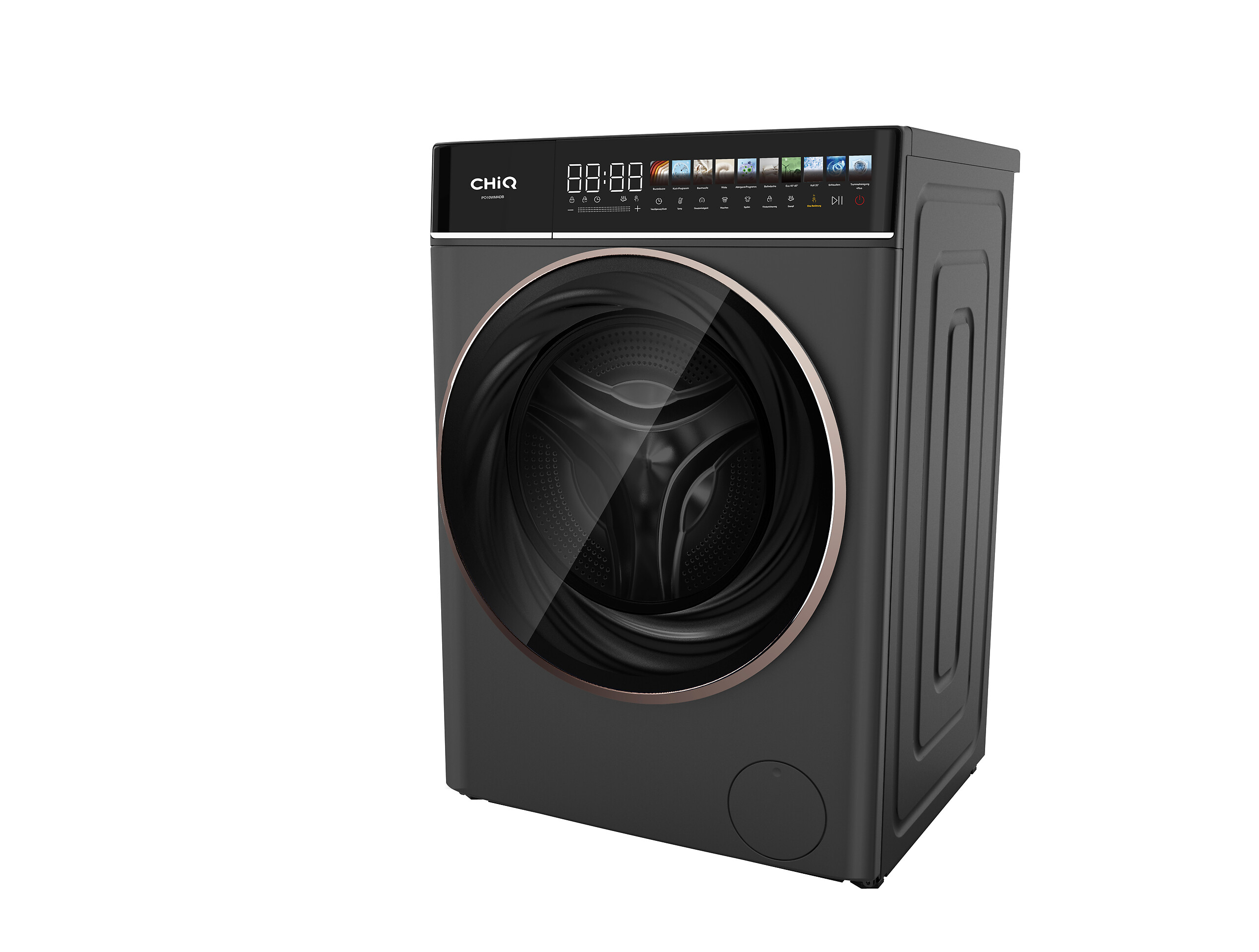 ChiQ Waschmaschine PO10WMADB grau B/H/T: ca. 60x84,7x57,7 cm