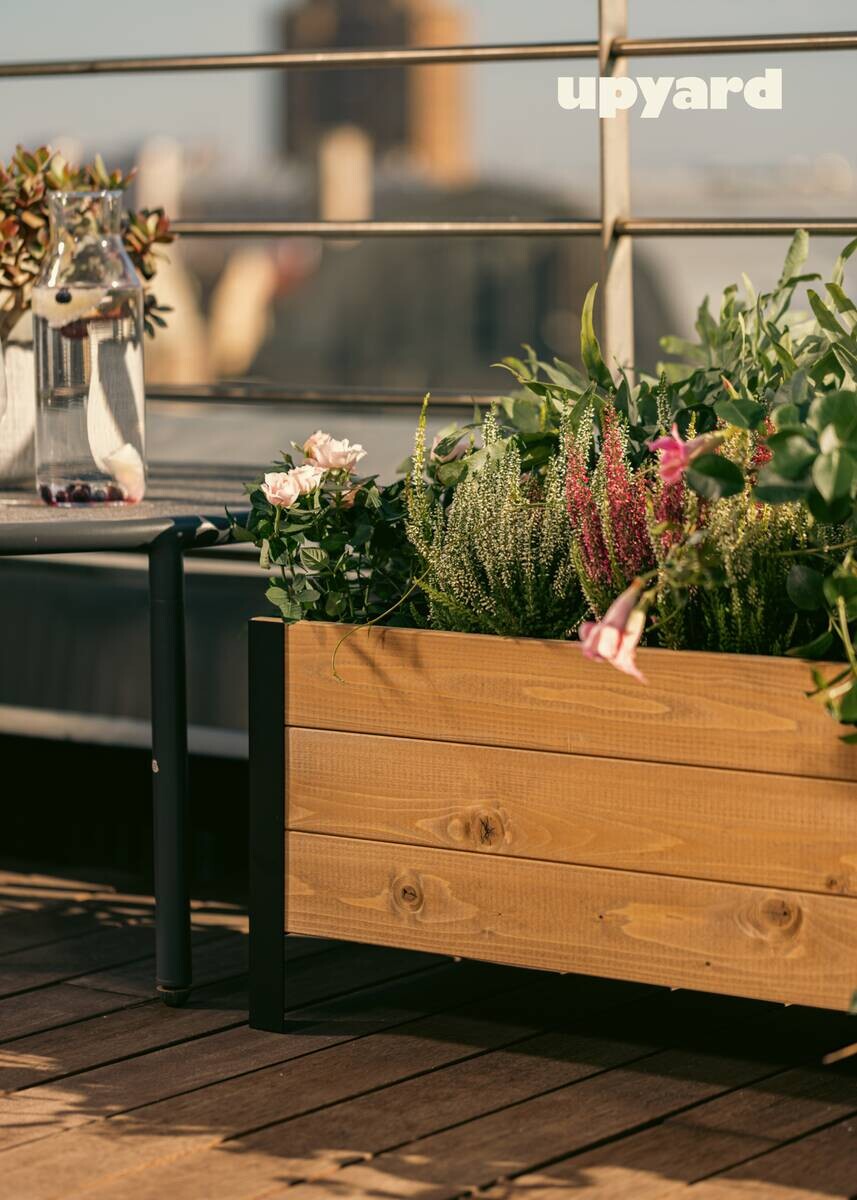 UPYARD Hochbeet MODERN braun Holz B/H/L: ca. 36x32x58 cm