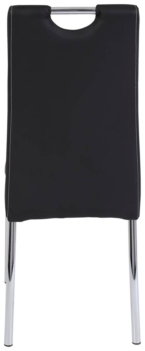 Stuhl Susi 2er Set schwarz Kunstleder B/H/T: ca. 44x98x61 cm