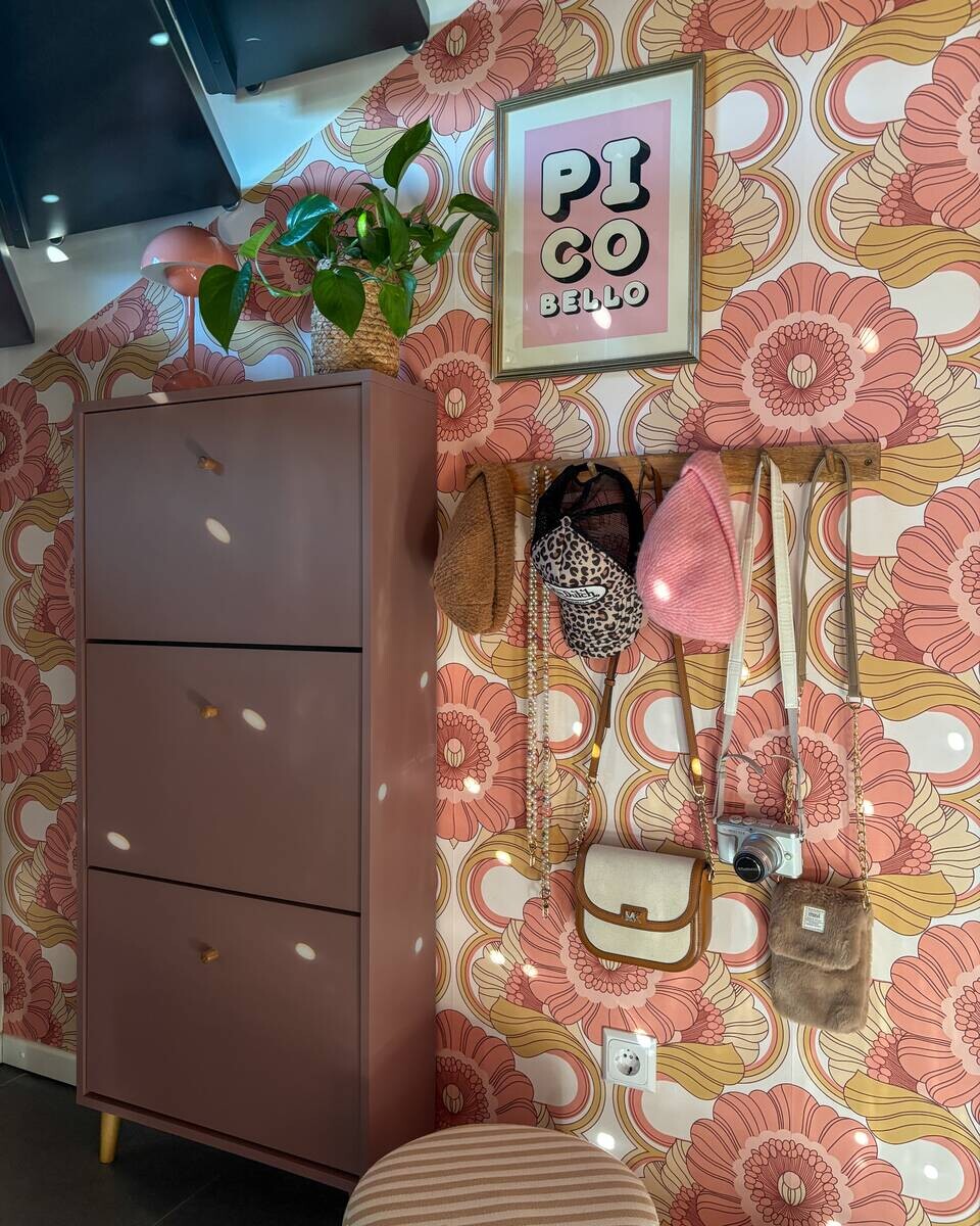 Schuhkipper Bjarne, 3er mauve B/H/T: ca. 59,8x131x19,55 cm