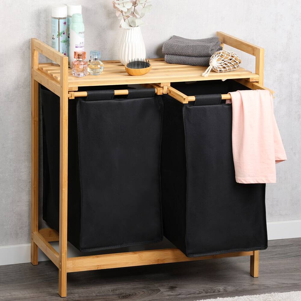 Kesper Wäschesammler natur Polyester B/H/L: ca. 33x73x64 cm