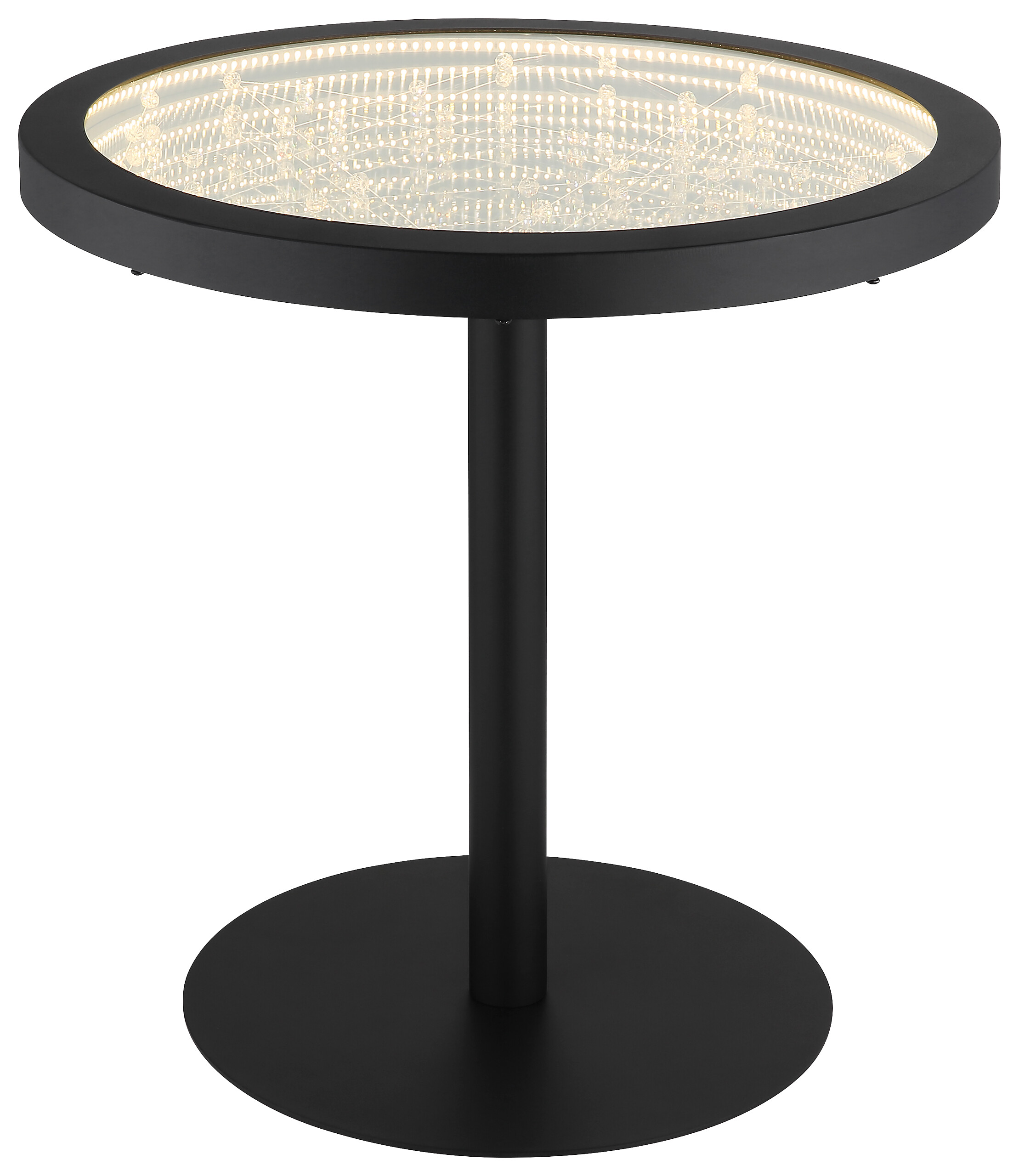 GLOBO LED-Stehleuchte schwarz Glas Metall H/D: ca. 47,5x50 cm 1 Brennstellen