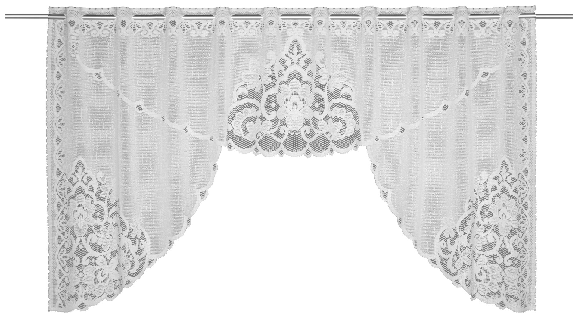 POCOline Scheibengardine Aruba weiß B/L: ca. 150x70 cm