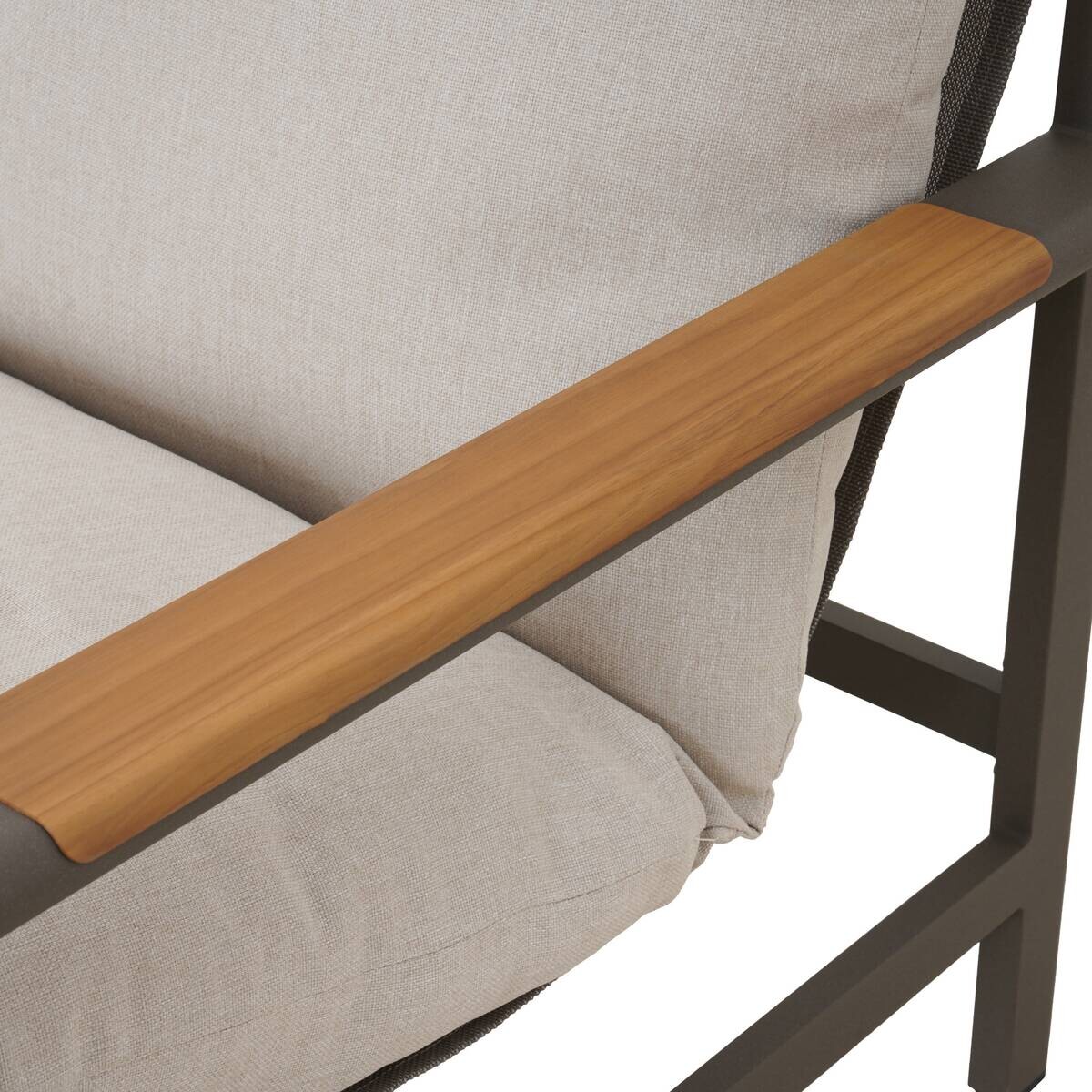 POCOline Gartensitzgruppe Kos grau Alu