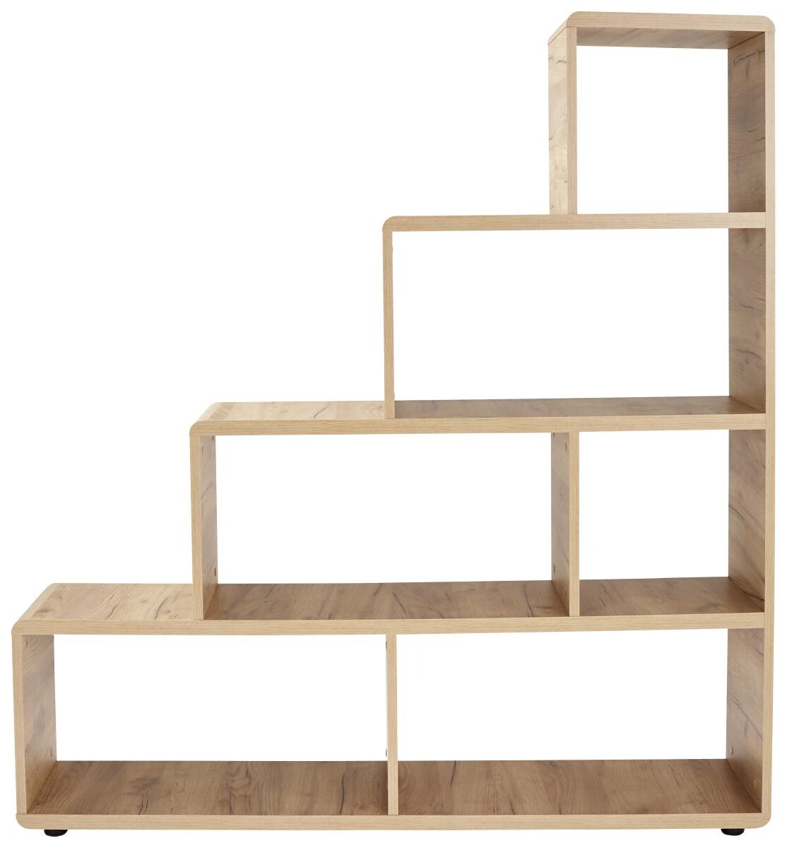 Stufenregal Fontana Eiche Kraft Nachbildung B/H/T: ca. 139x148x35 cm