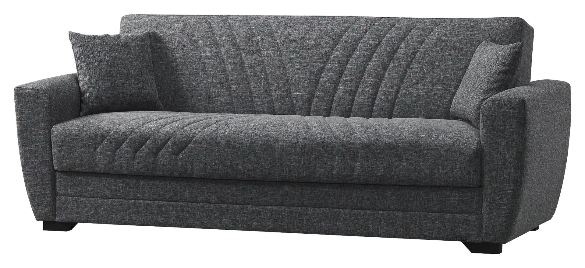Schlafsofa Alanya grau Microfaser B/H/T: ca. 227x91x83 cm