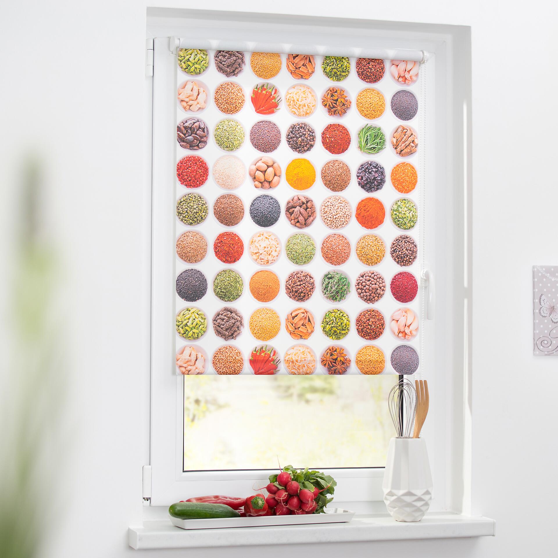 LICHTBLICK Rollo Gewürze bunt B/L: ca. 100x150 cm