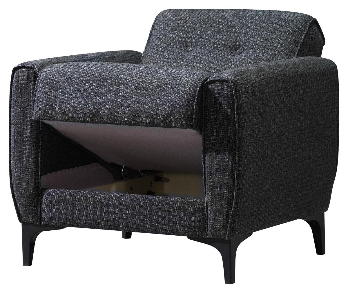 Sofa 3-2-1 San Marino anthrazit Microfaser