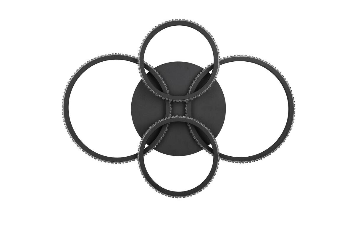 Reality LED-Deckenleuchte Cires mattschwarz Metall B/H/L: ca. 8,5x49,5x65,5 cm