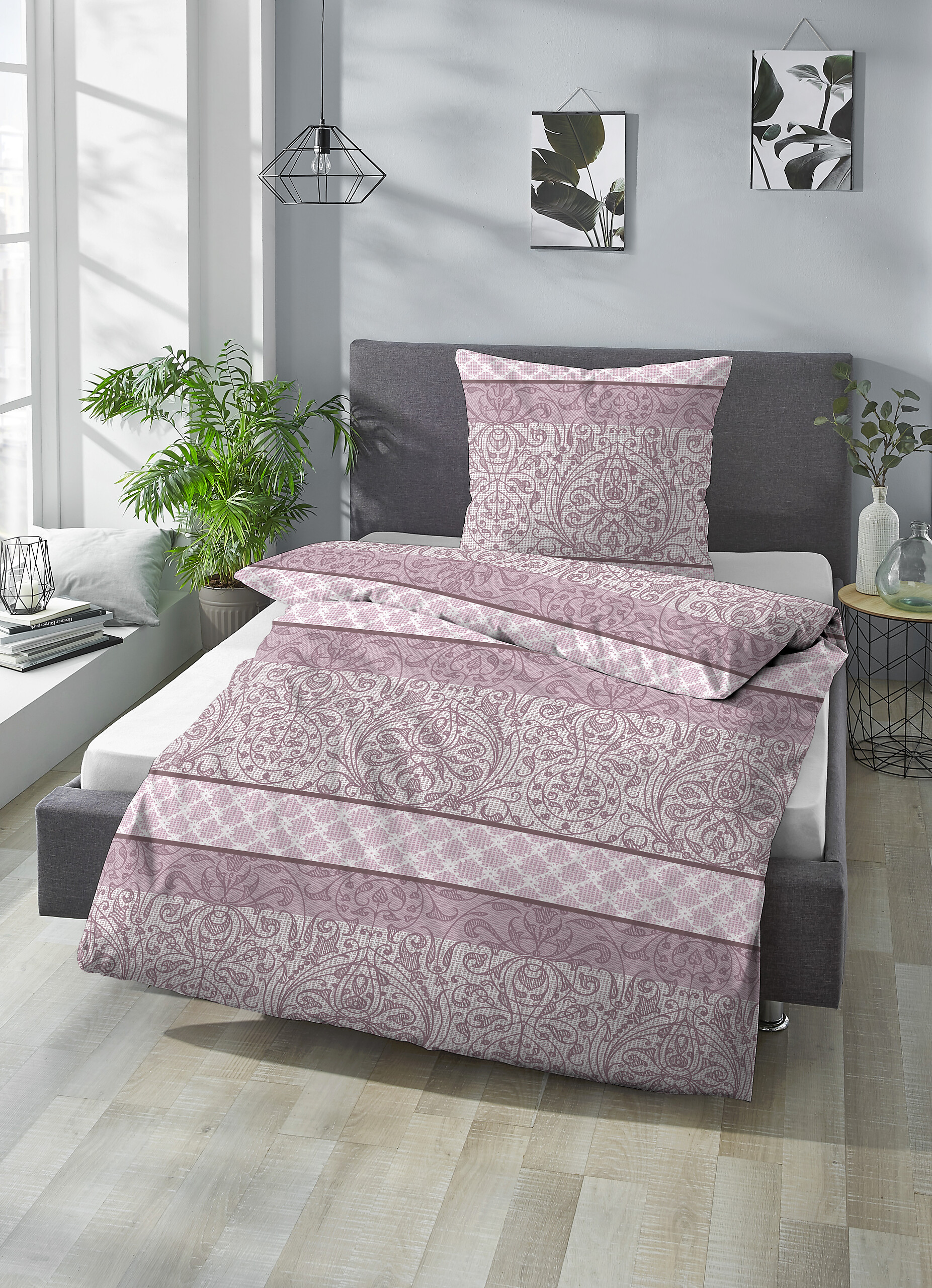 Baumwoll Bettwäsche Satin