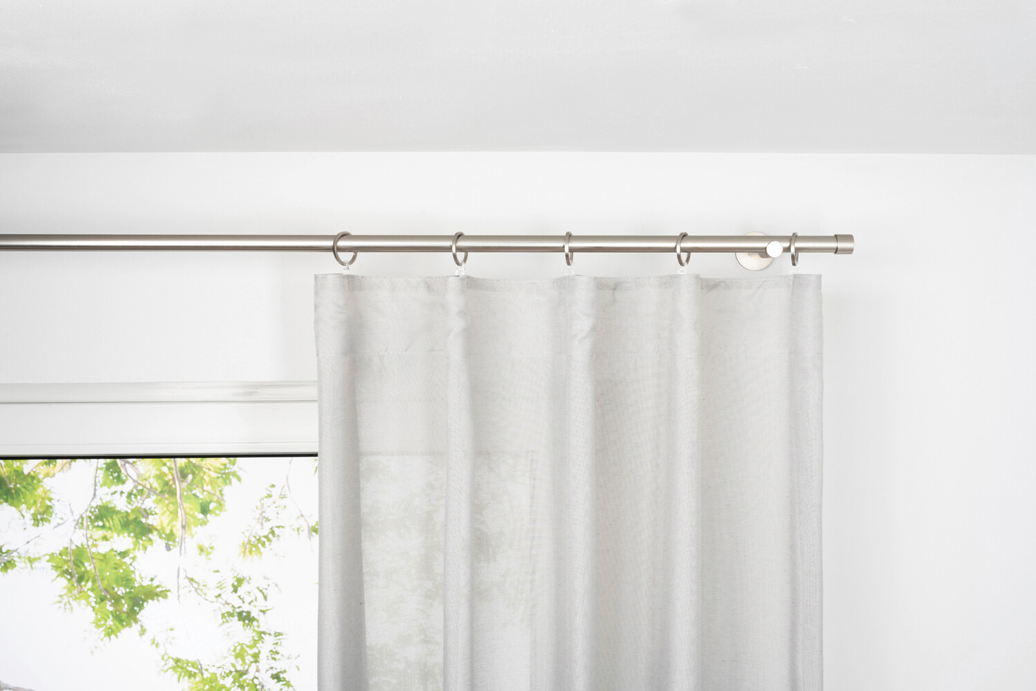 Kombivorhang BREEZE grau B/L: ca. 135x245 cm