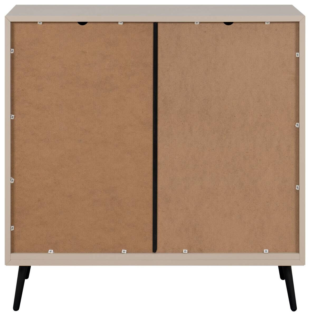 Kommode Arona sand schwarz B/H/T: ca. 90x90x38 cm