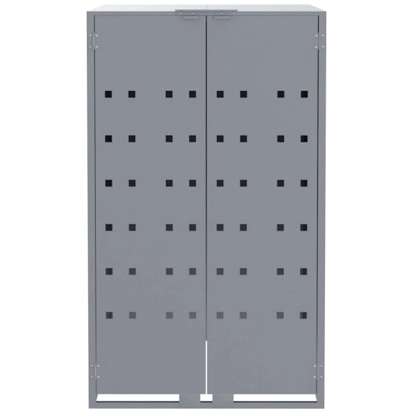 vidaXL Mülltonnenbox grau