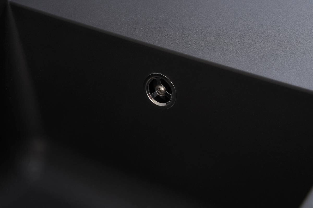 Respekta Einbauspüle Denver 86 x 50 S schwarz Mineralite B/H/T: ca. 86x20x50 cm