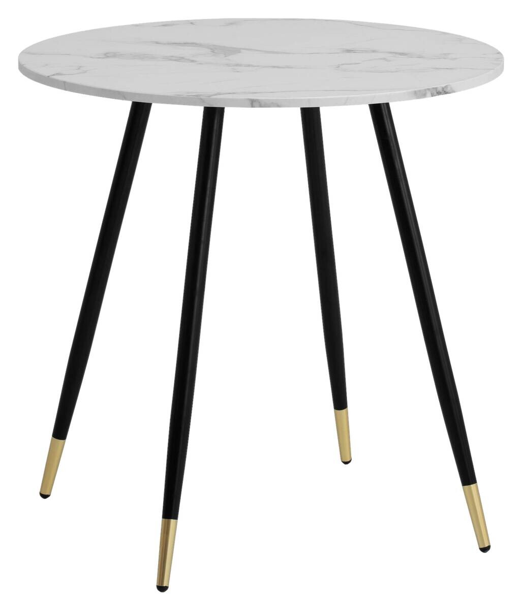 Esstisch weiß Marmor Optik H/D: ca. 76x75 cm