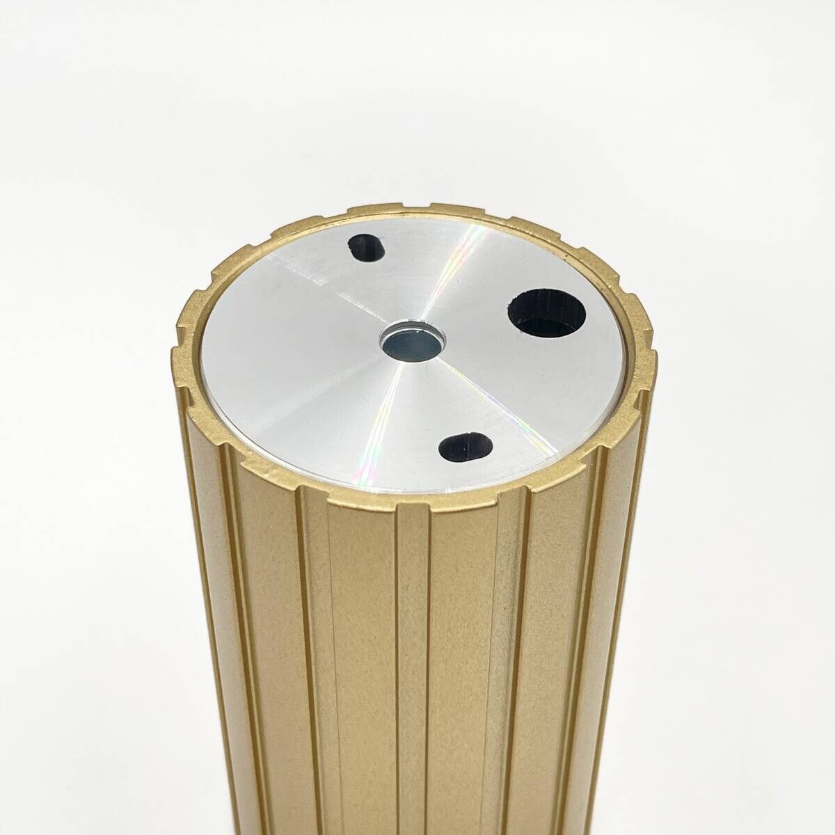 Lamkur Strahler Prisma gold Stahl B/H/L: ca. 6,5x10x6,5 cm 1 Brennstellen