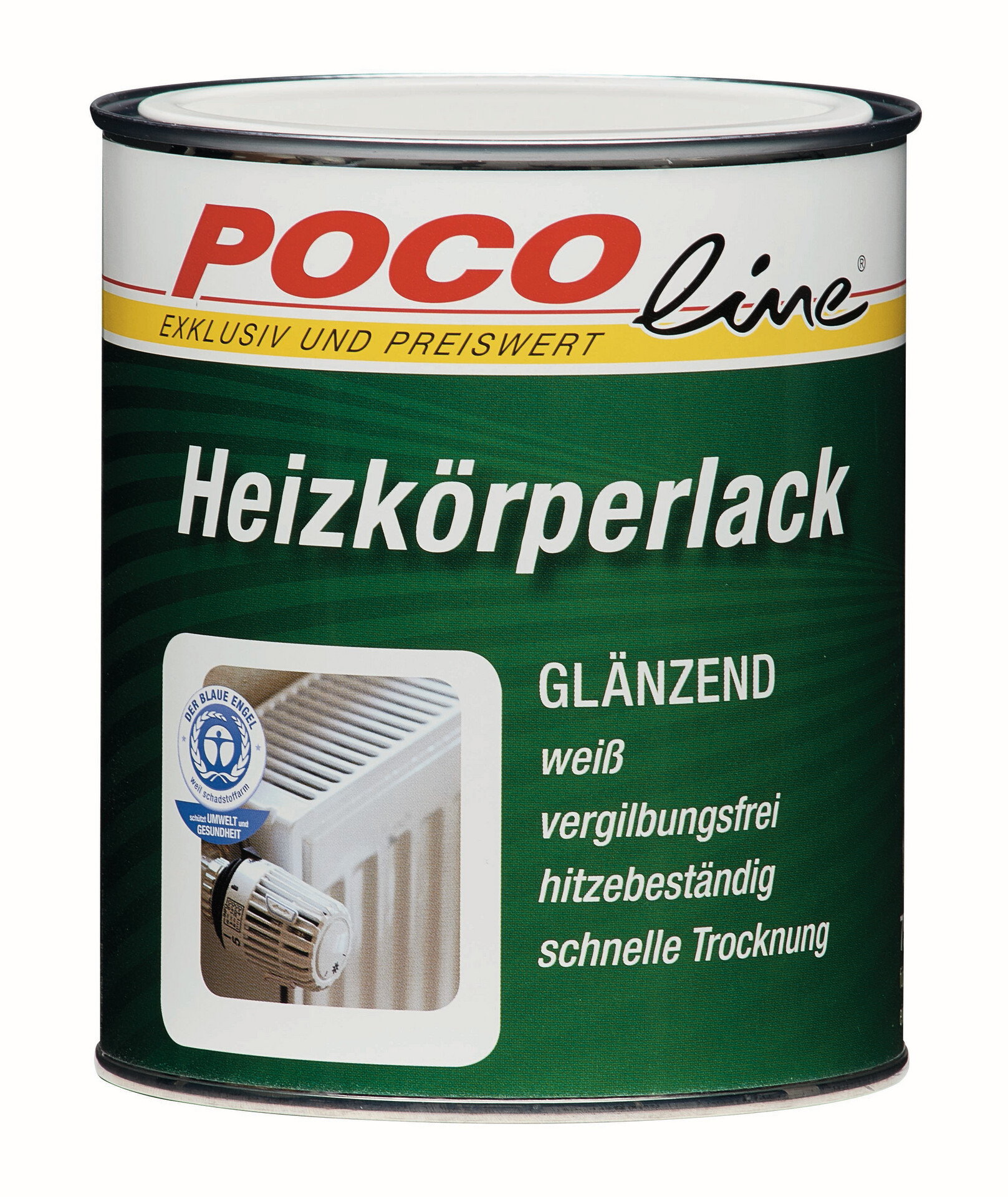 POCOline Acryl Heizkörperlack weiß glänzend ca. 0,75 l