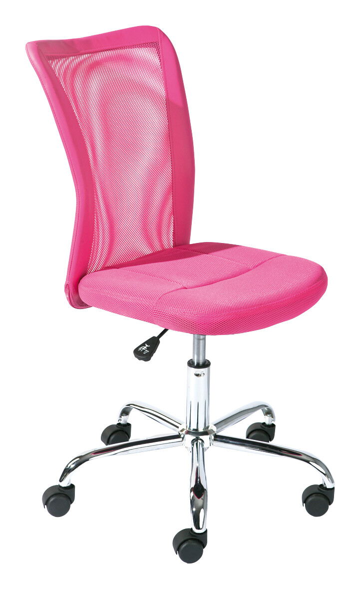 Drehstuhl Bonnie pink Kunststoff Metall