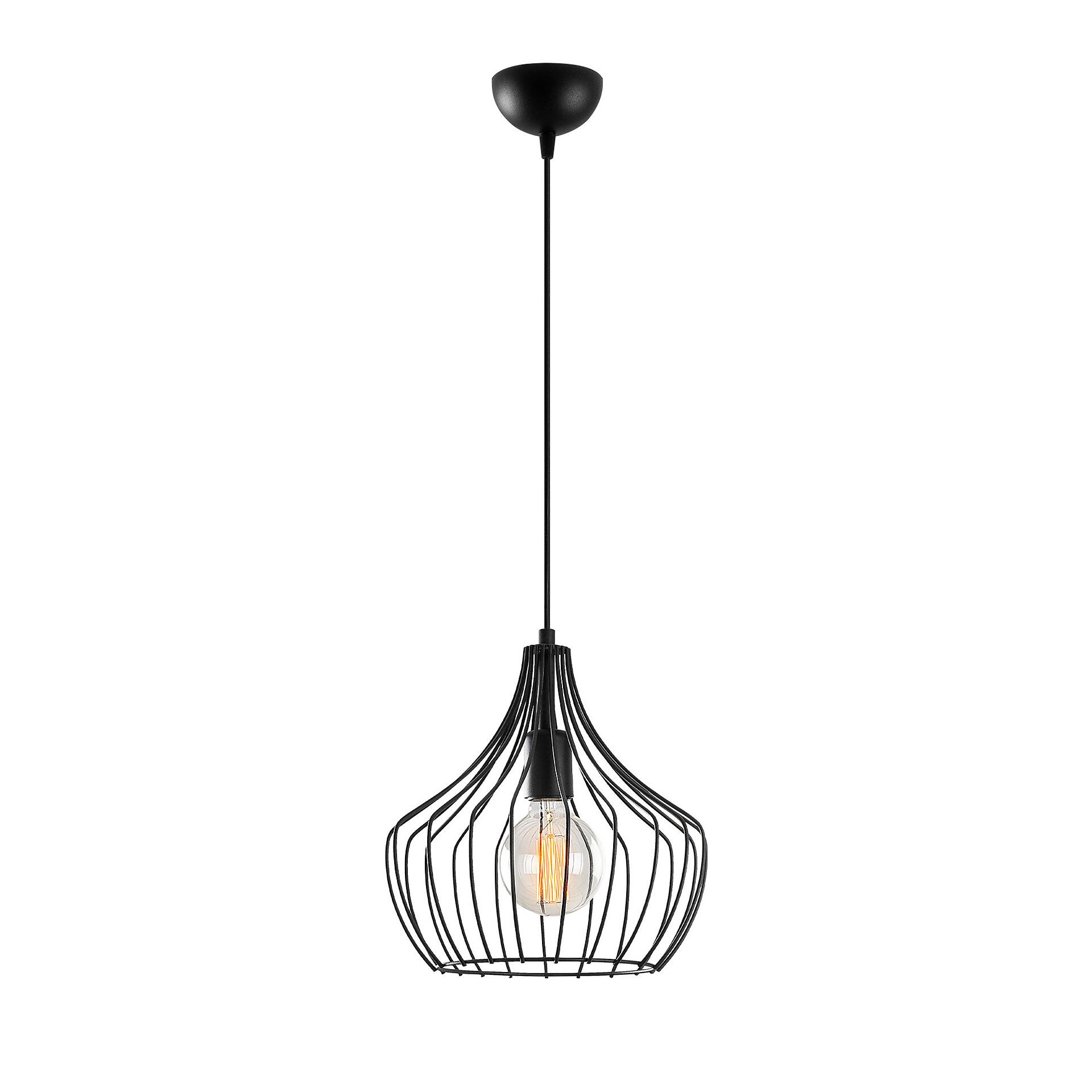 Opviq Pendelleuchte Mezopotamya schwarz B/H/T/L/D: ca. 27x126x27x27x27 cm E27 1 Brennstellen