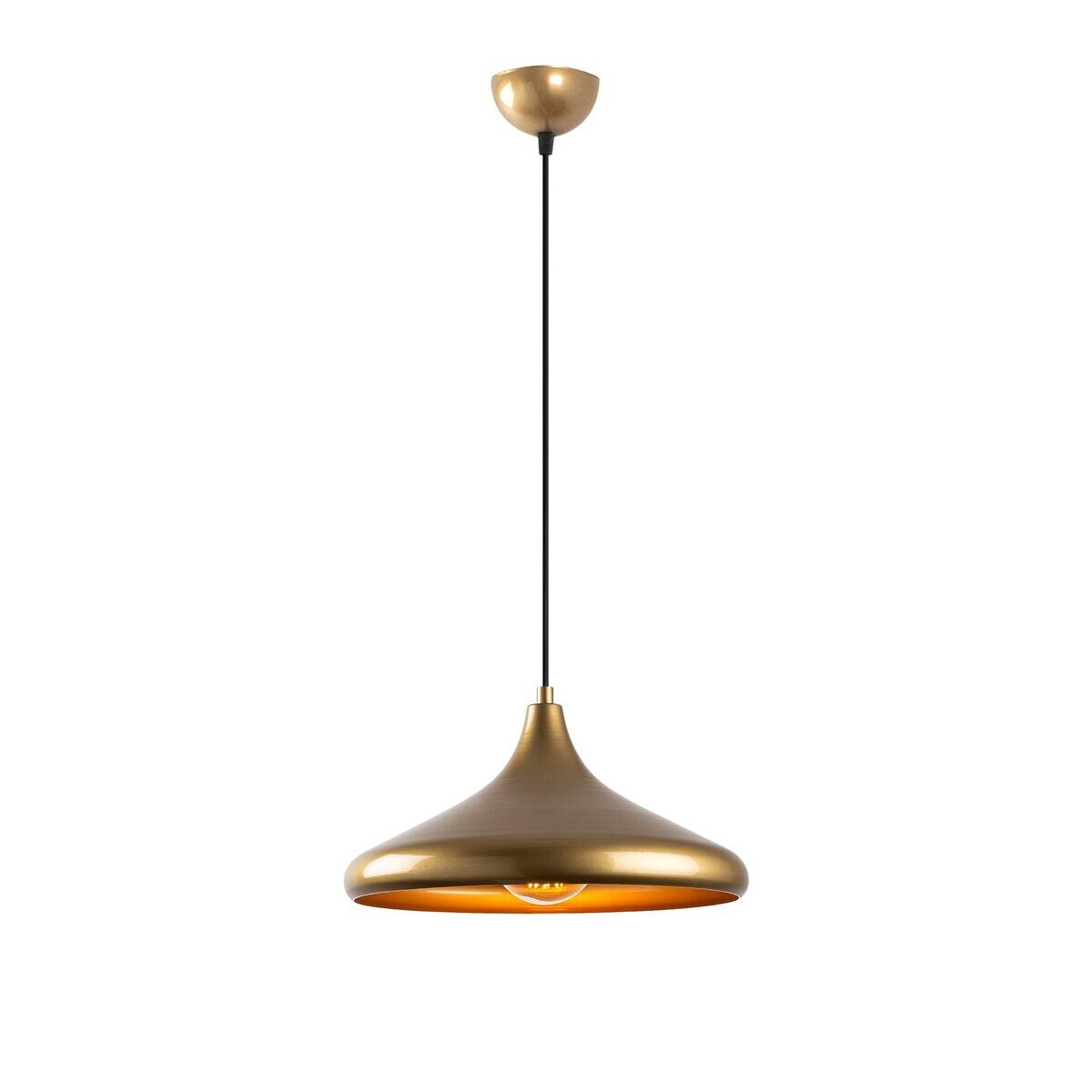 Opviq Pendelleuchte Eysan-210 gold B/H/T/L/D: ca. 35x126x35x35x35 cm E27 1 Brennstellen