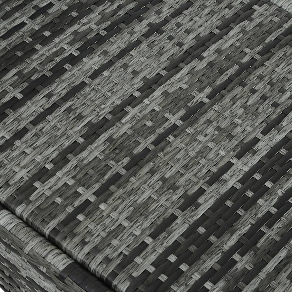 Outsunny Sonnenliege blau Edelstahl B/H/L: ca. 73x200x103 cm