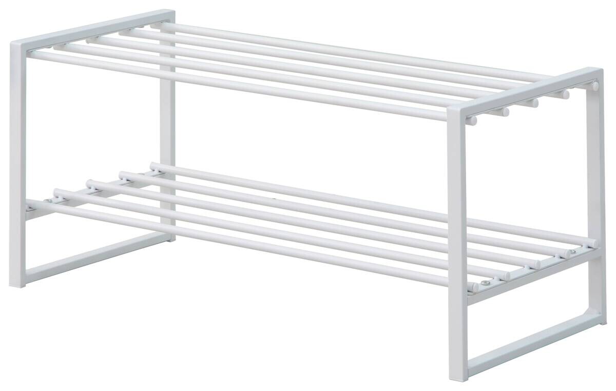 Schuhregal Abby weiß Metall B/H/T: ca. 70x30x30 cm Schuhregal Abby weiß Metall B/H/T: ca. 70x30x30 cm