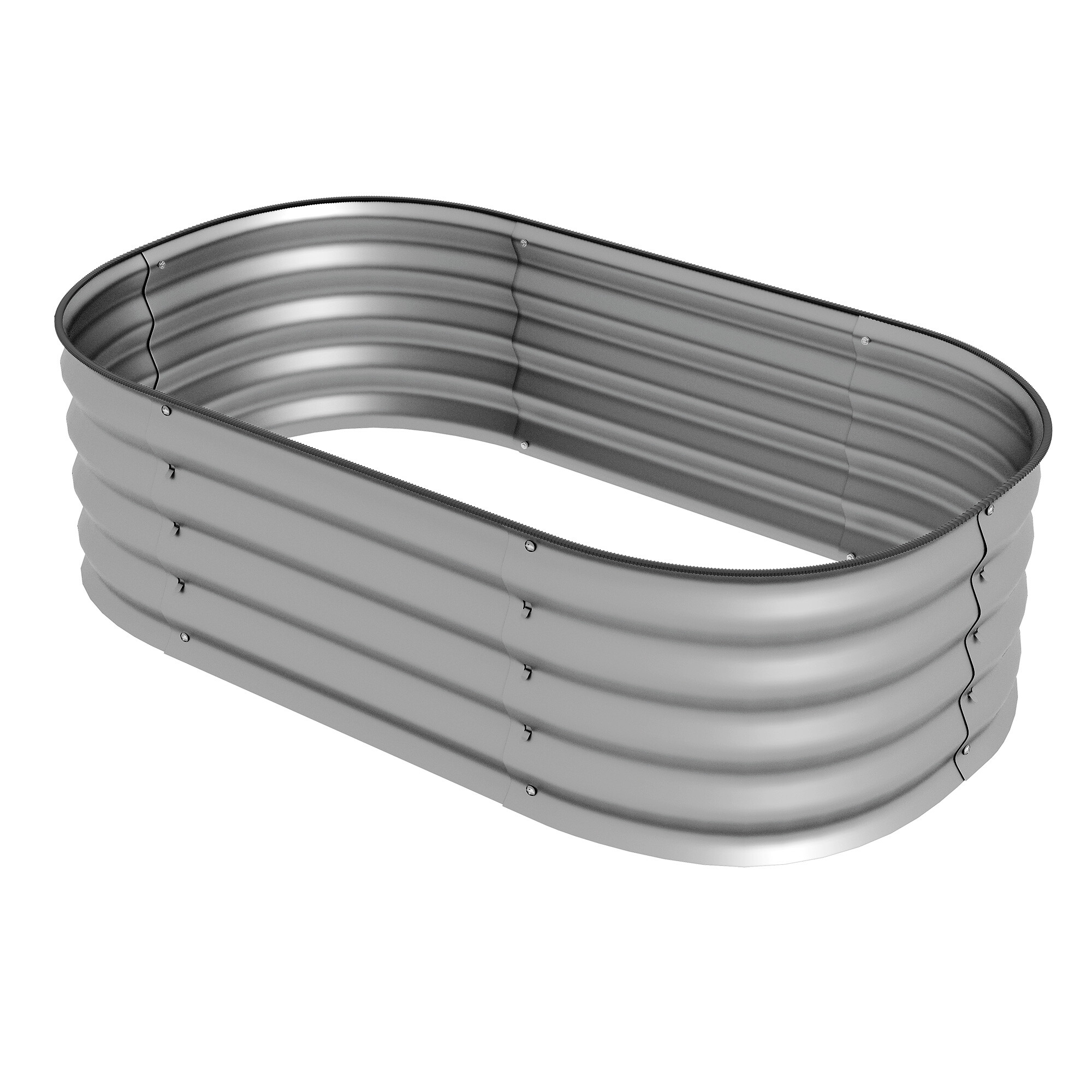 Outsunny Hochbeet silber Metall B/H/L: ca. 62x30x105 cm