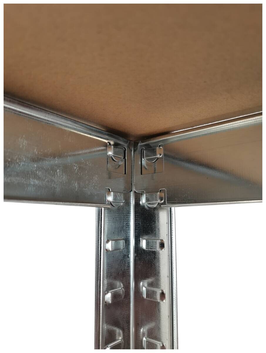 Schwerlaststeckregal 2er-Set verzinkt B/H/T: ca. 200x200x60 cm