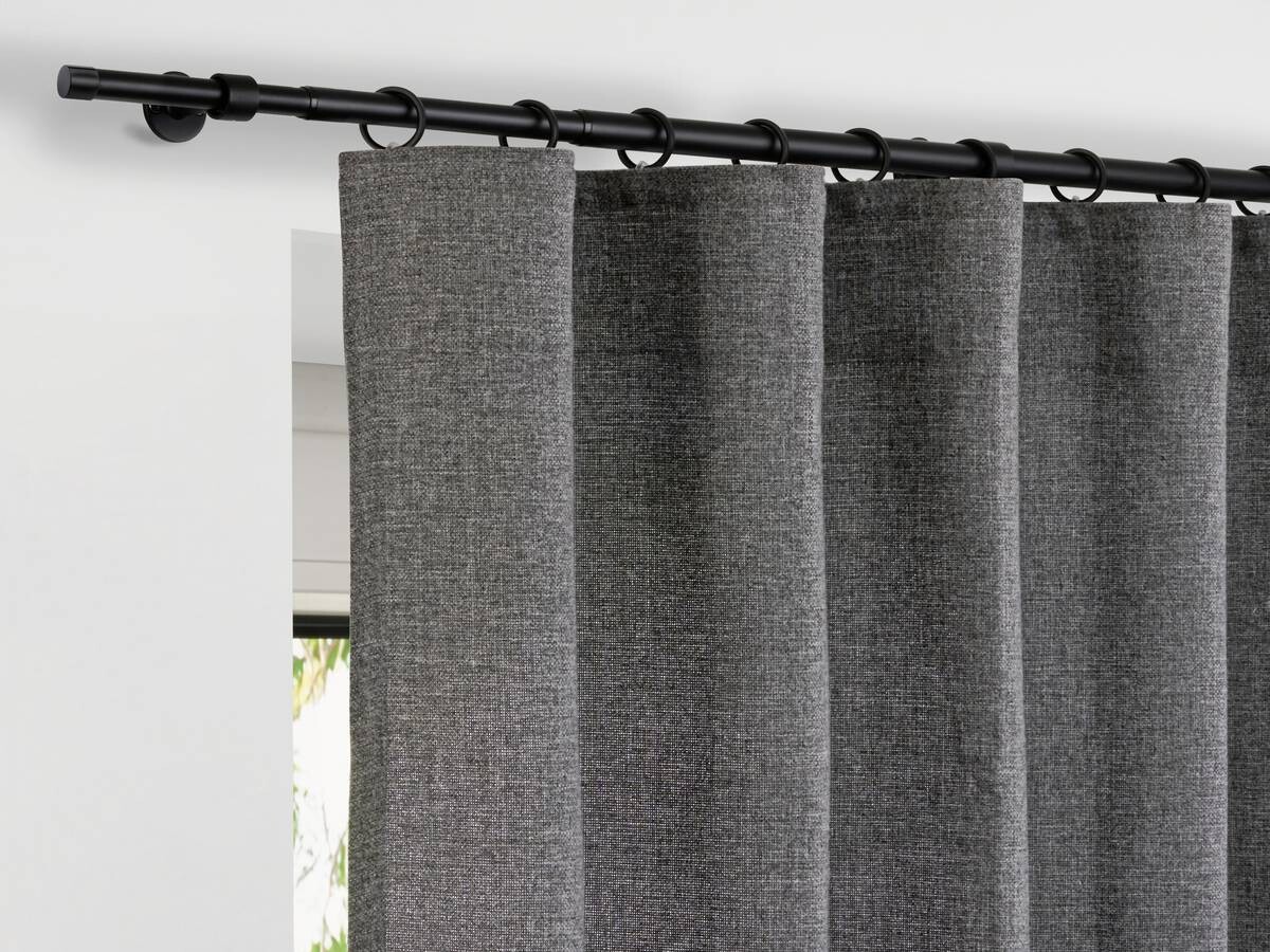 ondeco Stilgarnituren schwarz Metall L: ca. 400 cm ausziehbar von ca. 210 bis 400 cm 1.0 Läufe