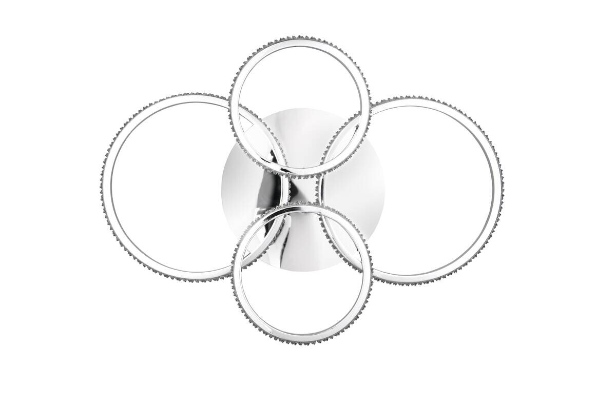 Reality LED-Deckenleuchte Cires Chrom Metall B/H/L: ca. 8,5x49,5x65,5 cm