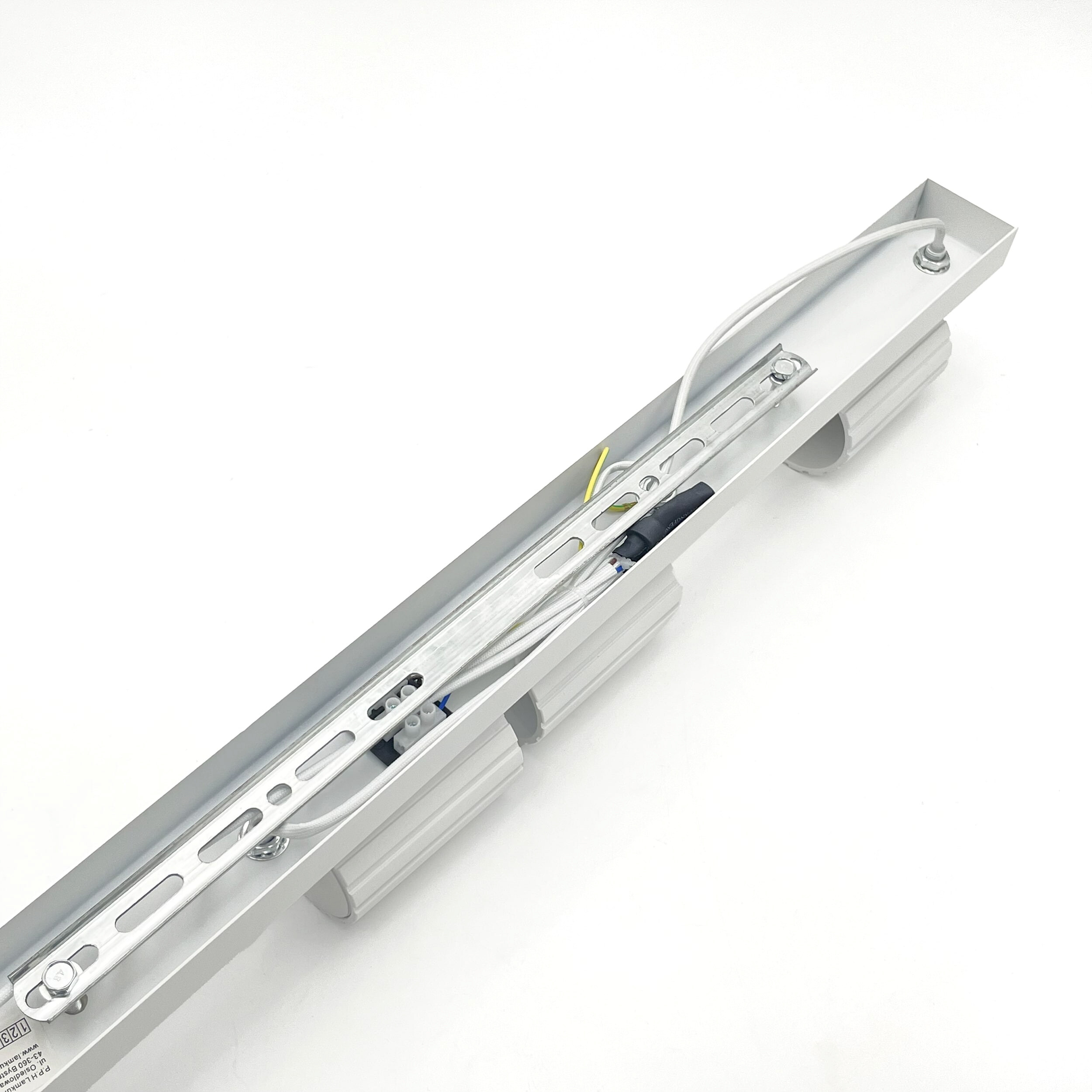 Lamkur Strahler Prisma weiß Stahl B/H/L: ca. 6,5x16,5x81 cm 4 Brennstellen