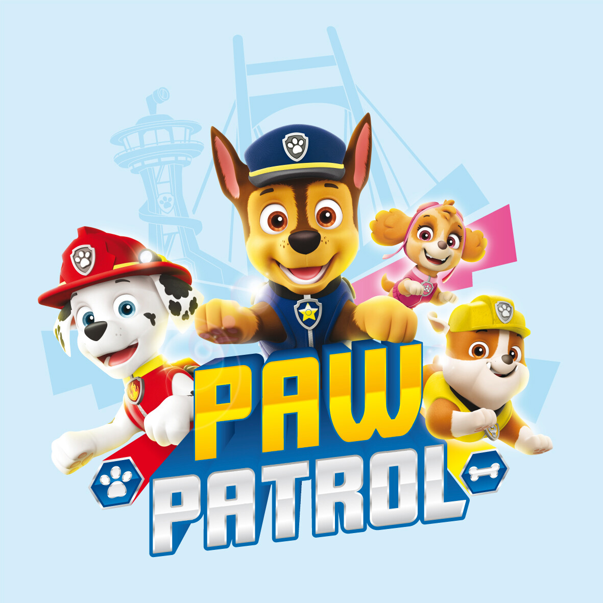 Keilrahmenbild Paw Patrol B/L: ca. 35x35 cm