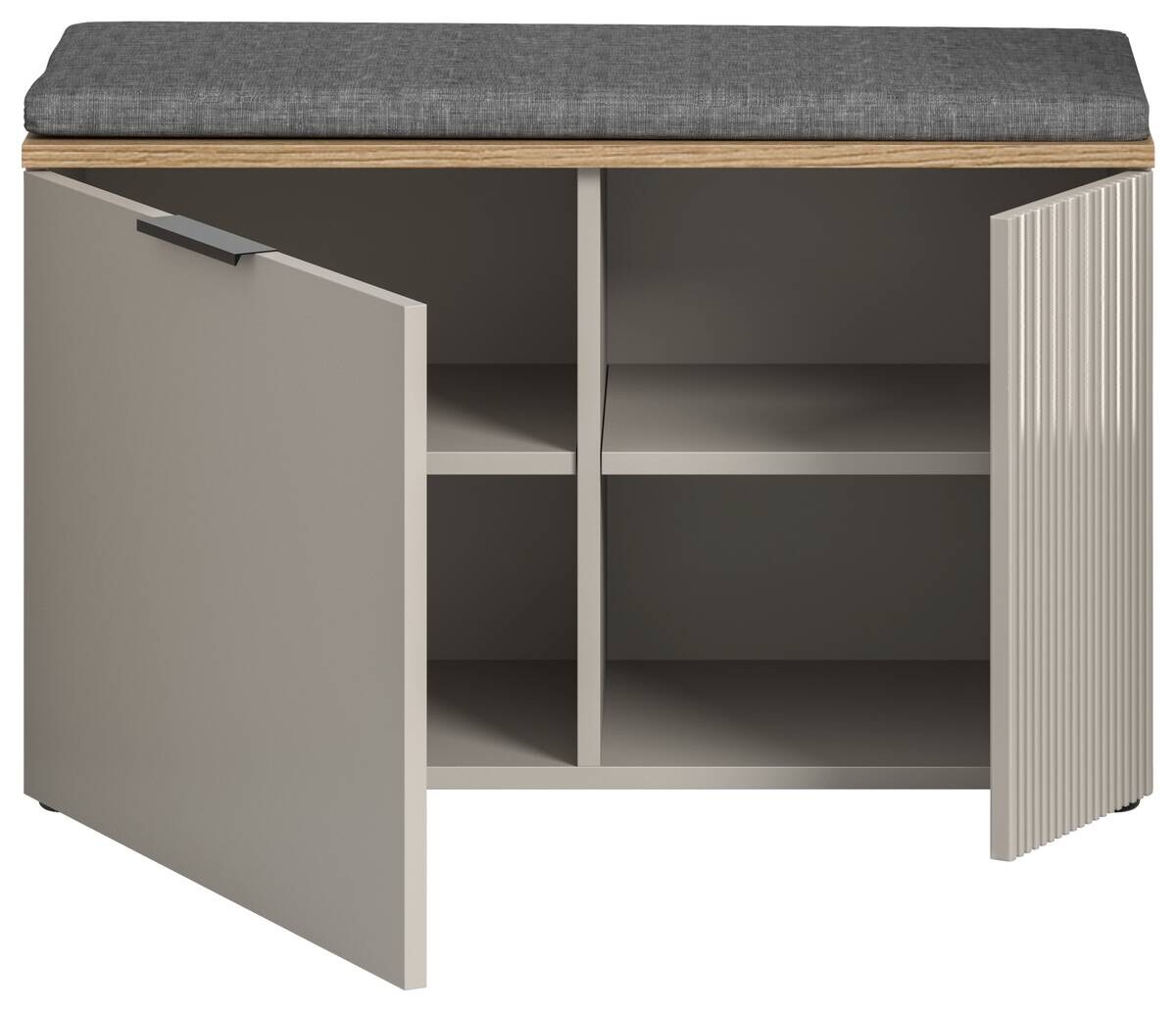 Sitzbank Slide Kaschmirgrau Nachbildung Evoke Oak Nachbildung B/H/T: ca. 80x48x36 cm