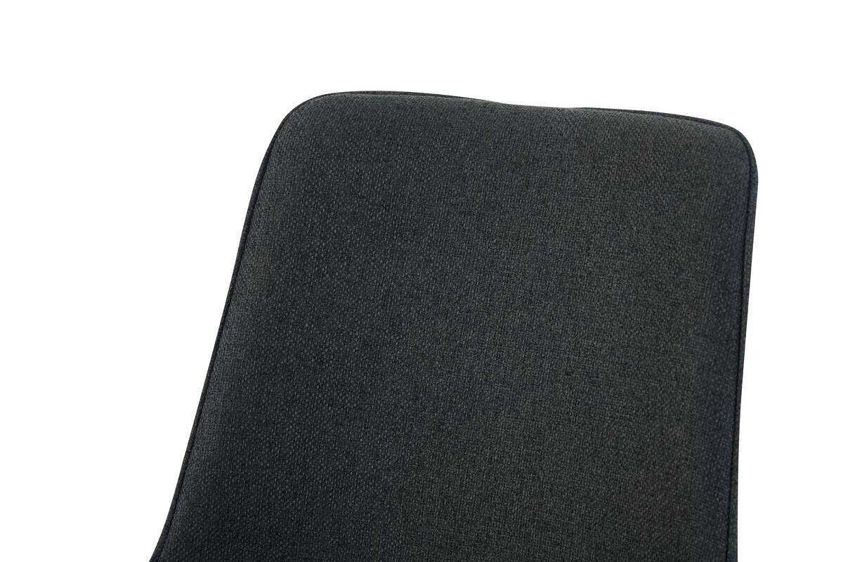 Drehstuhl EMILIA, 2er Set anthrazit Webstoff B/H/T: ca. 52x85x61 cm