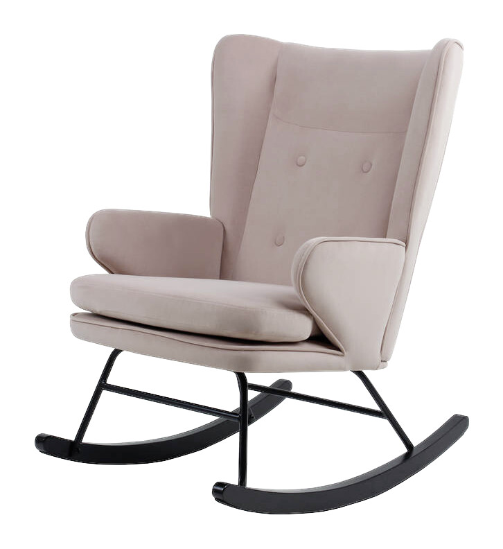 Schaukelstuhl Melorie 100 altrosa B/H/T: ca. 86x95x65 cm