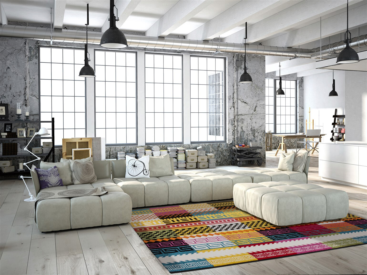 Kayoom Kurzflorteppich Guayama 285 mehrfarbig B/L: ca. 160x230 cm Kayoom Kurzflorteppich Guayama 285 mehrfarbig B/L: ca. 160x230 cm