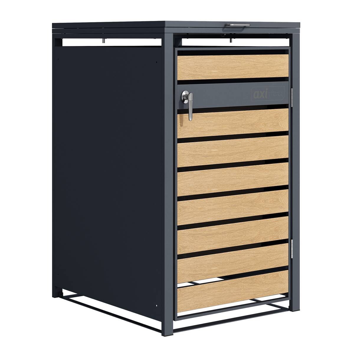 AXI Outdoor Living Mülltonnenbox Lucas braun B/H/L: ca. 80x116x68 cm