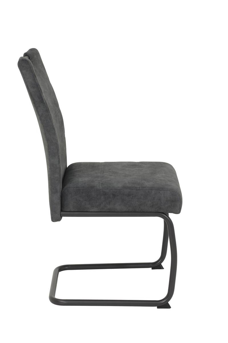 Schwingstuhl anthrazit Vintage Microfaser B/H/T: ca. 50x97x63 cm