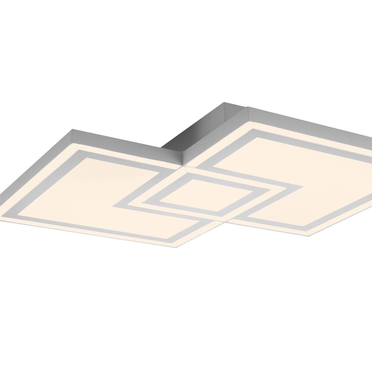 Just Light LED-Deckenleuchte BEDGING 14880-16 weiß Kunststoff Eisen B/H/T: ca. 40x5,6x40 cm 2 Brennstellen
