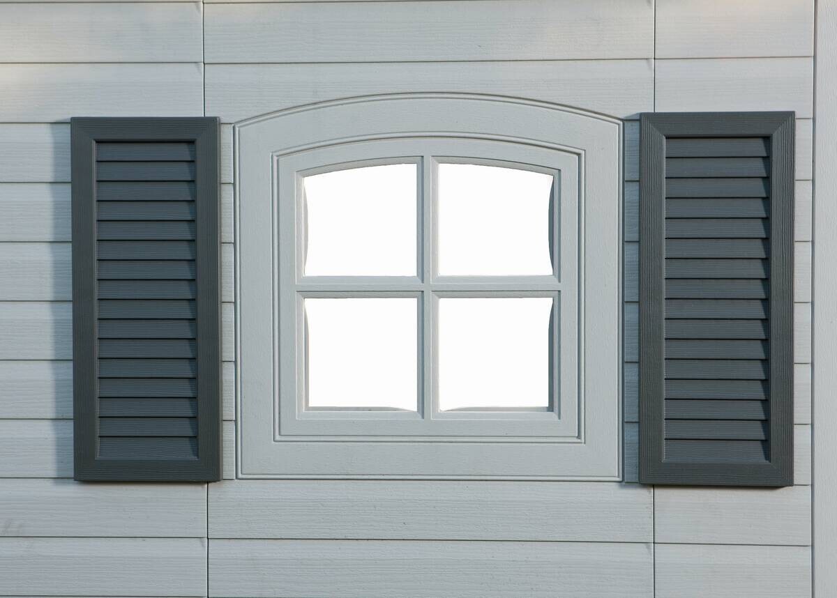 Lifetime Gerätehaus Residenz hellgrau B/H/L: ca. 457,2x243,84x243,84 cm