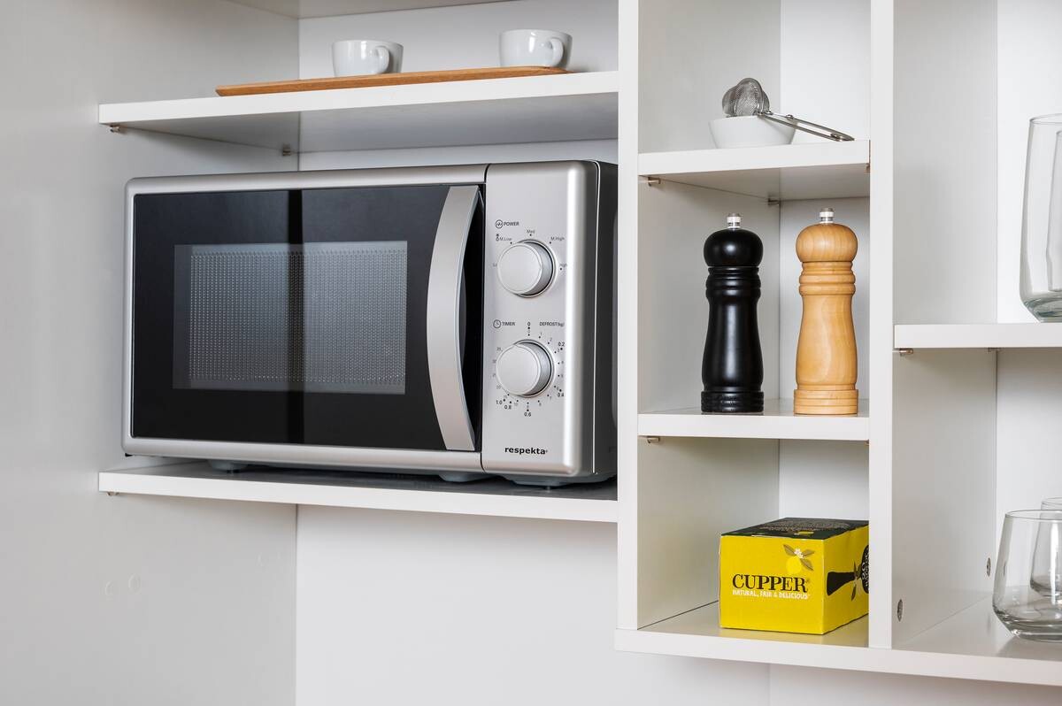 Respekta Schrankküche Economy weiß matt B/H/T: ca. 104x193x67 cm