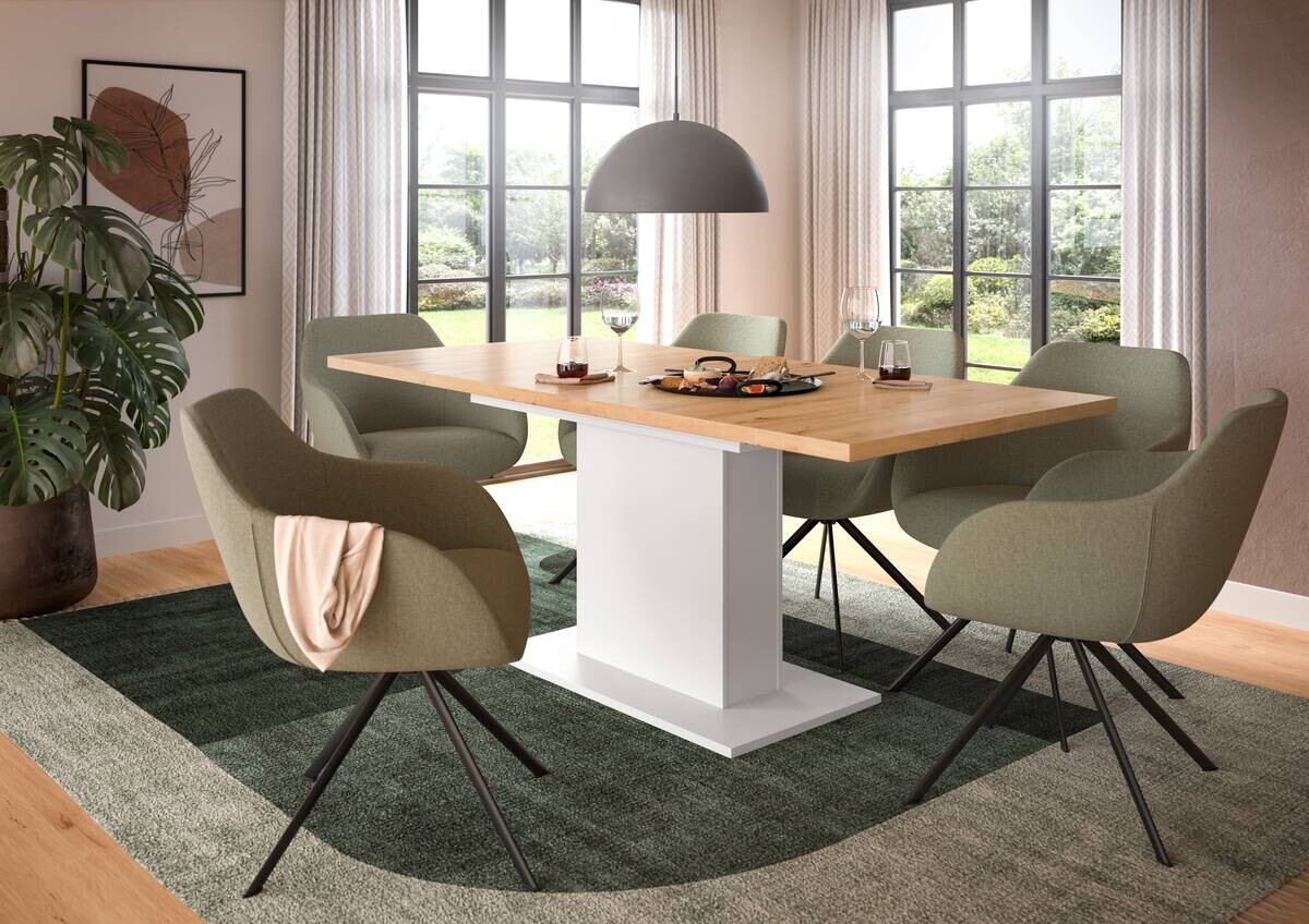 Esstisch MOTION weiß Artisan Nachbildung B/H/T: ca. 150x76x90 cm