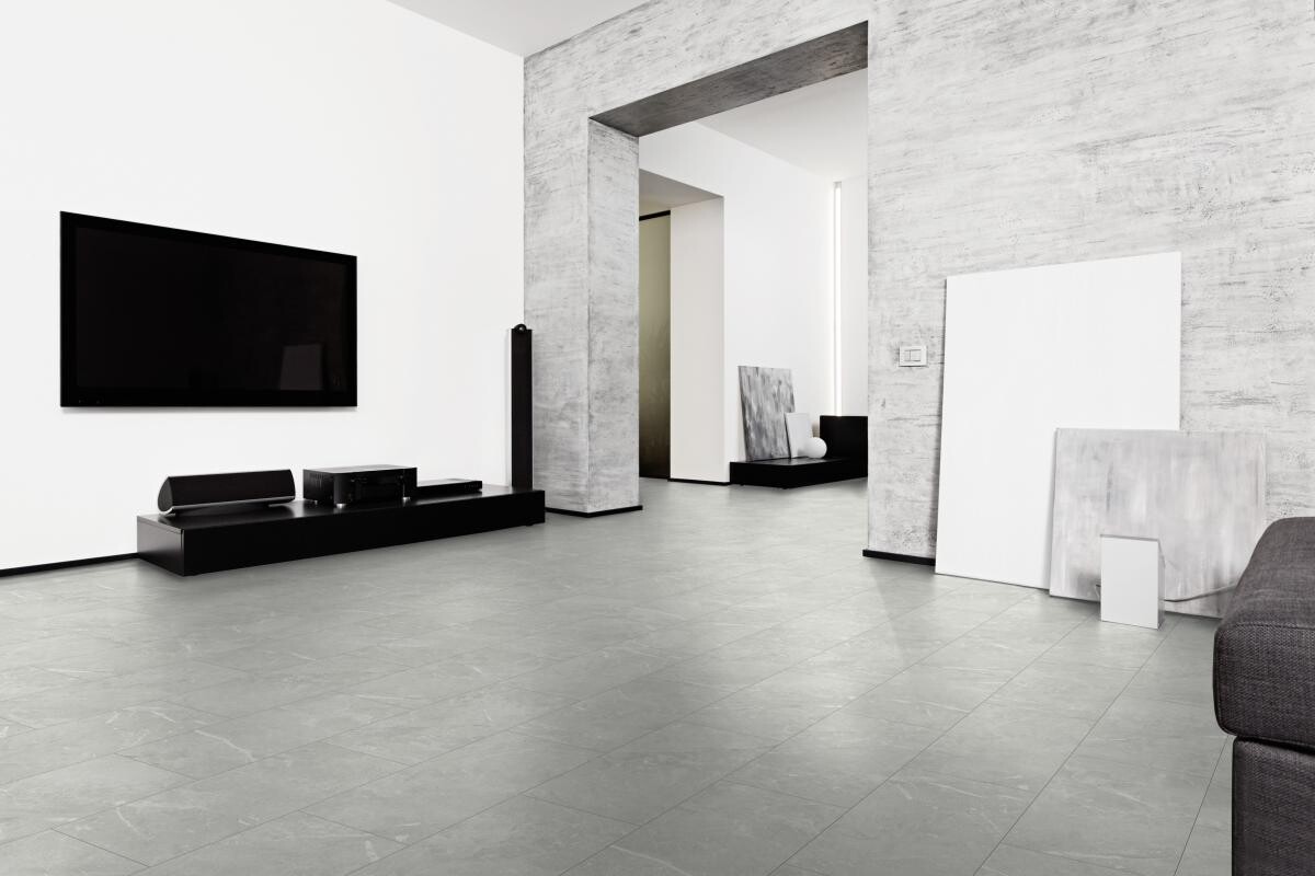 Visiogrande Laminatboden Granit weiß ca. 2,367 m² im Paket B/L: ca. 28x60,4 cm pro Paket