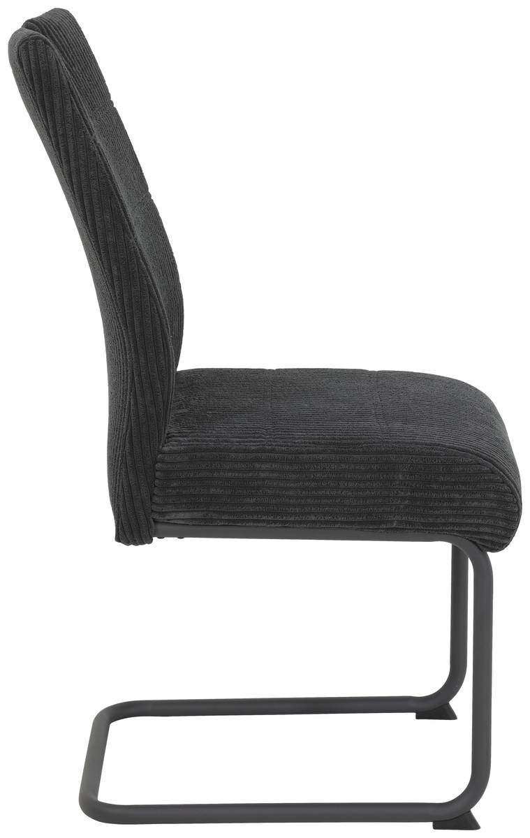 Schwingstuhl Merkur anthrazit Microfaser B/H/T: ca. 47x99x63 cm