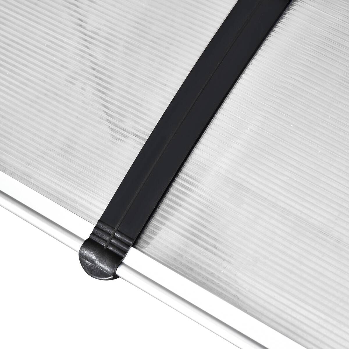 Outsunny Vordach weiß B/H/L: ca. 295x90x23,5 cm