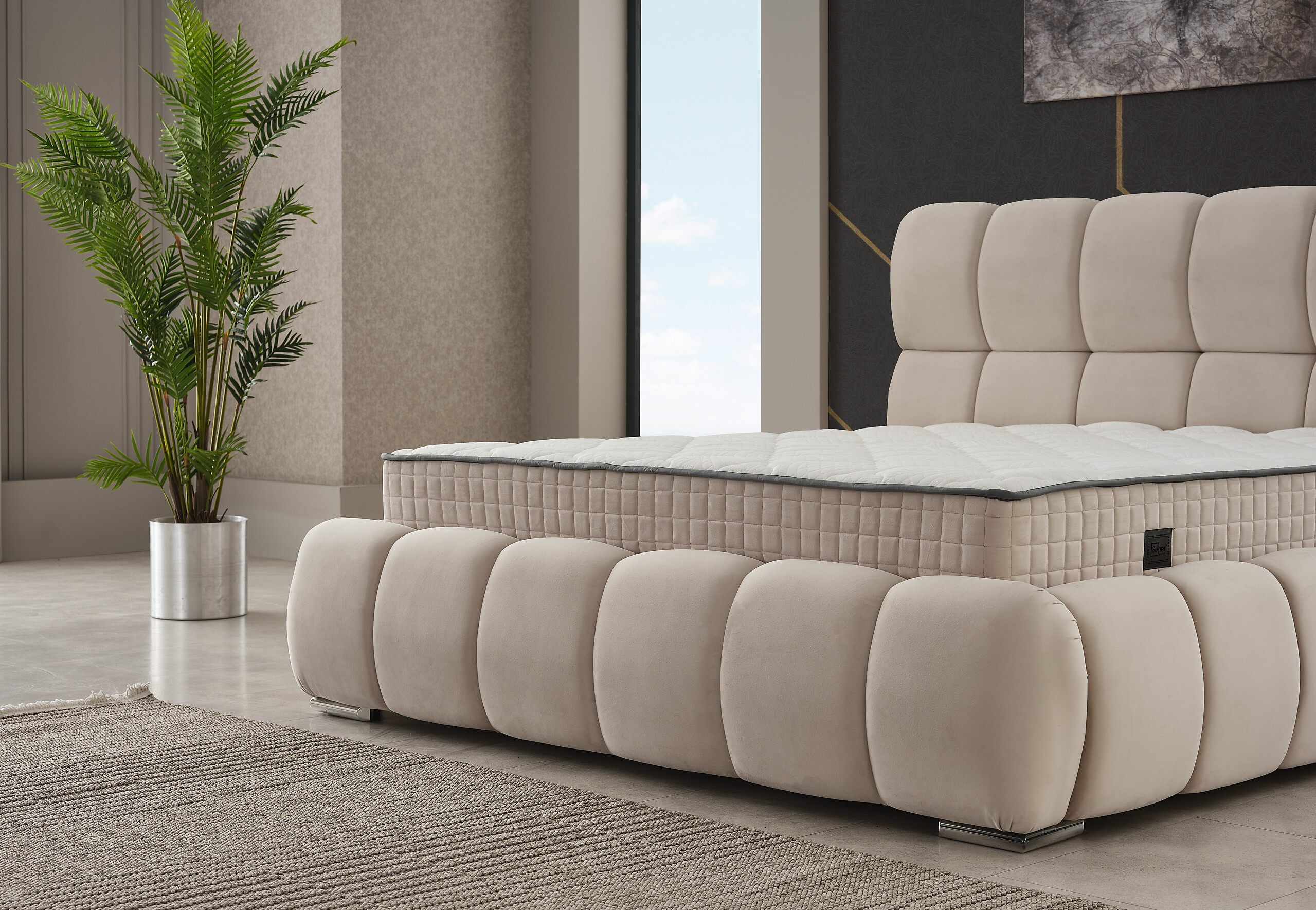 Polsterbett Prestige creme Liegefläche B/L: ca. 180x200 cm