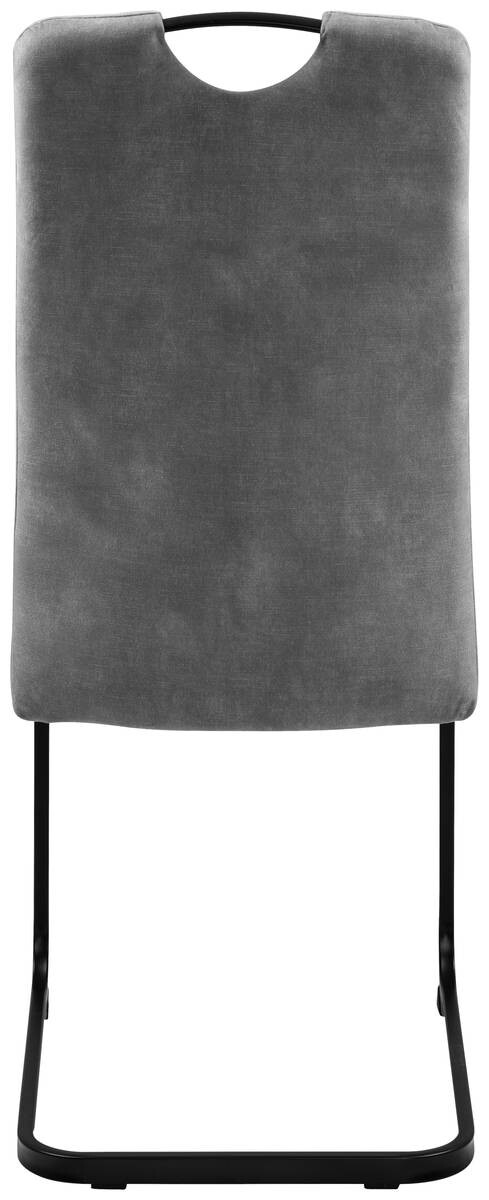 Schwingstuhl Zora hellgrau Microfaser B/H/T: ca. 42x100x61 cm