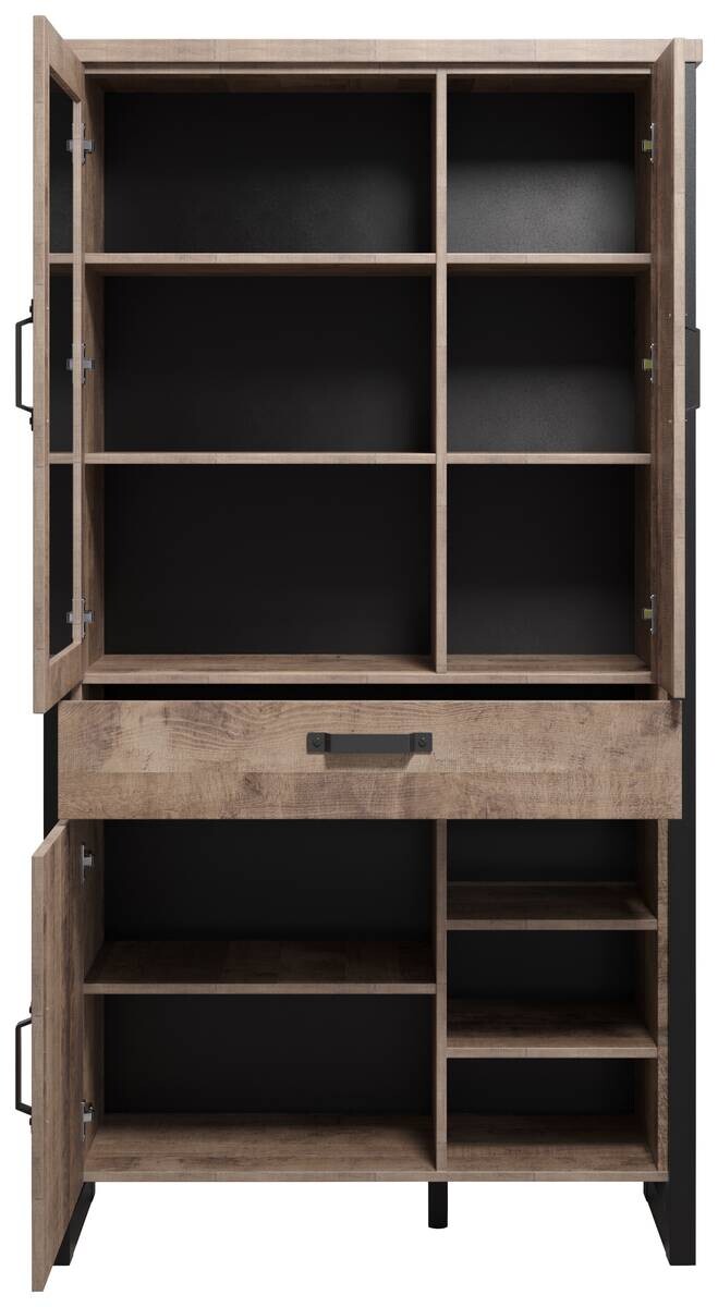 Stauraumelement Emile Eiche Tabak Nachbildung B/H/T: ca. 106x195x45 cm